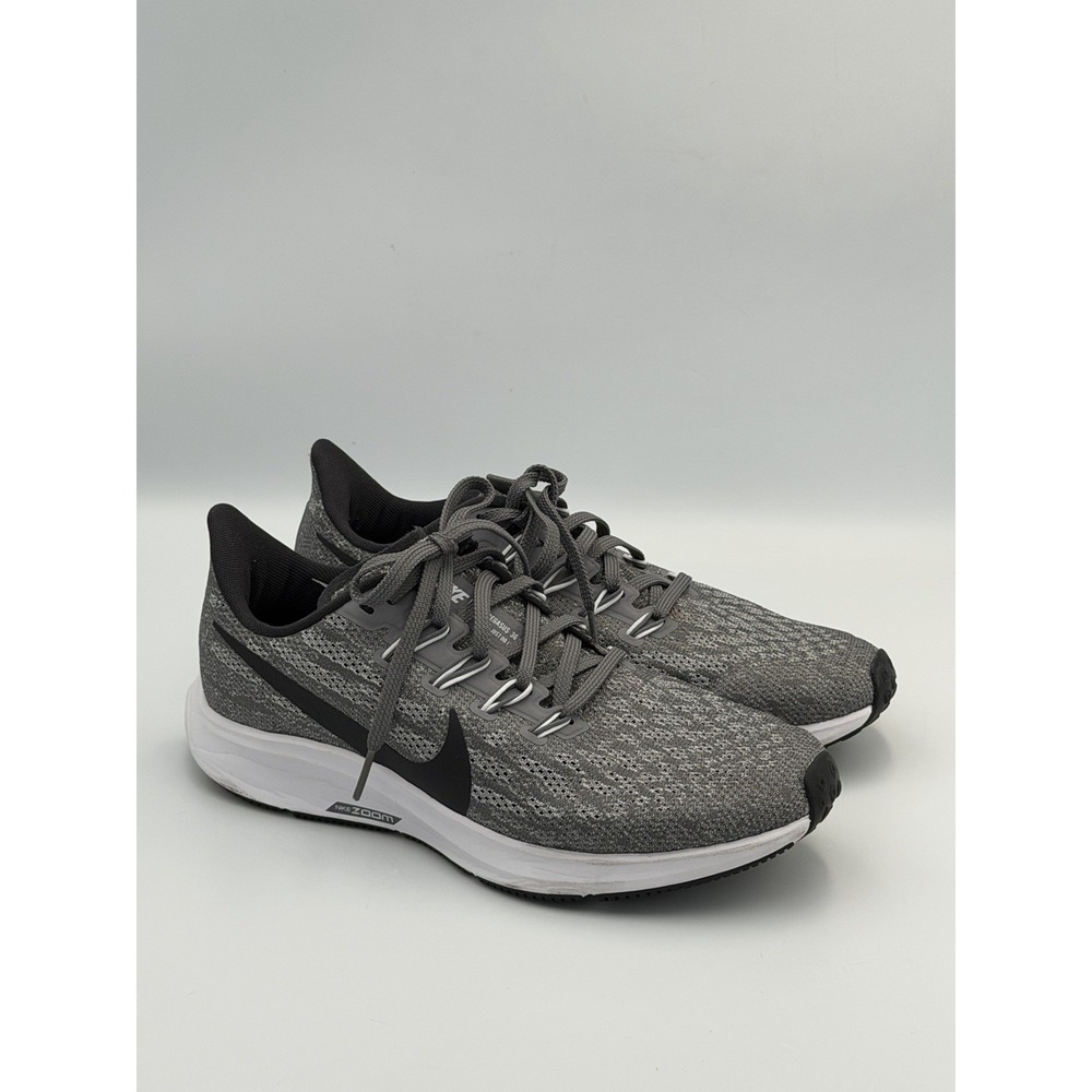 Nike Zoom Pegasus 36 Women's 7 Gray Black Running Shoes Sneakers